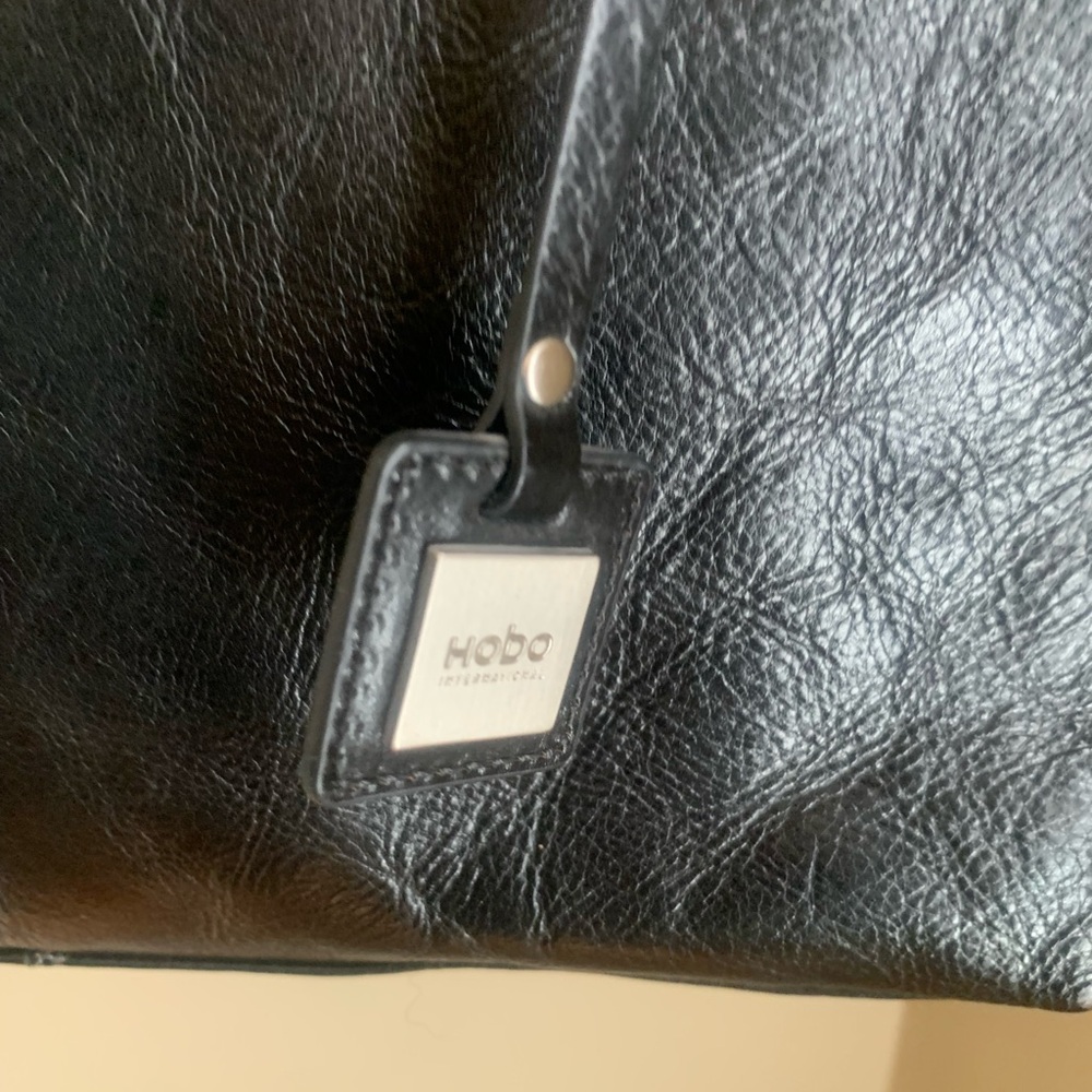 HOBO International Black Leather Shoulder Bag Basic Capsule Classic purse - Picture 2 of 13